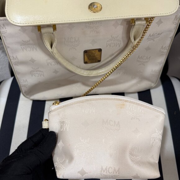 Light Beige MCM Limited Edition Nylon Bag - Picture 8 of 8